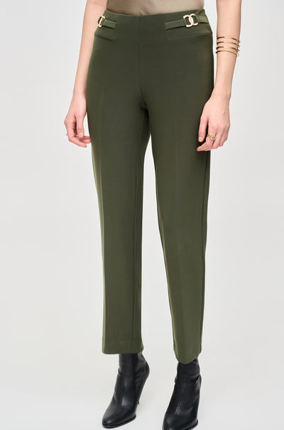 Joseph Ribkoff - Bonded Silk Straight-Leg Pants