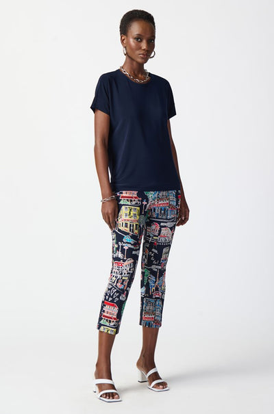 Joseph Ribkoff - Scenery Print Millennium Pull-On Pants