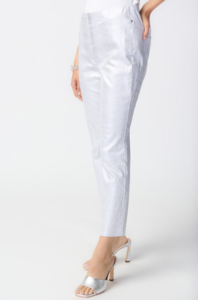 Joseph Ribkoff - Metallic Animal Print Pull-On Pants