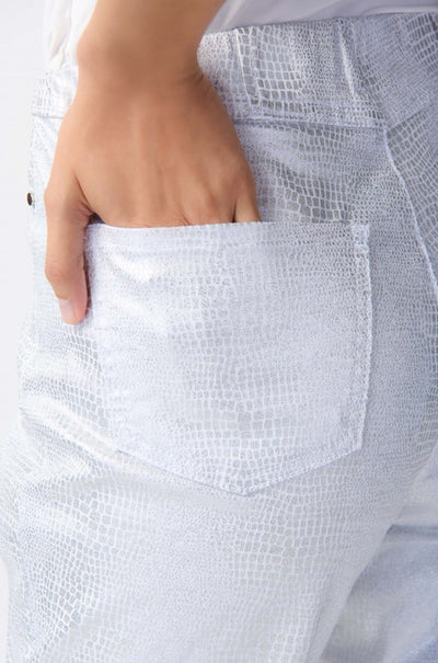 Joseph Ribkoff - Metallic Animal Print Pull-On Pants