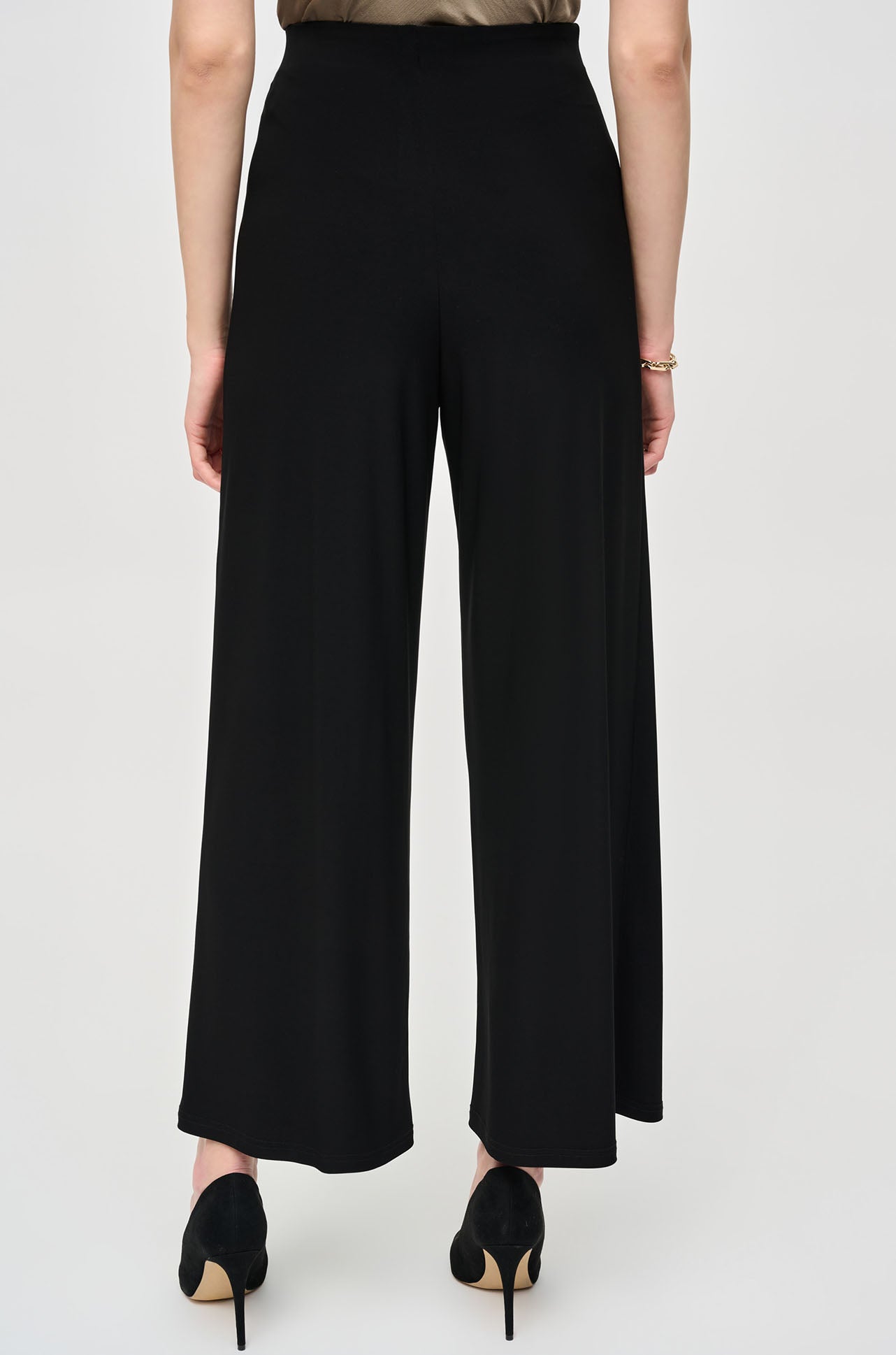 Joseph Ribkoff - Silky Knit Wide-Leg Wrap Pants