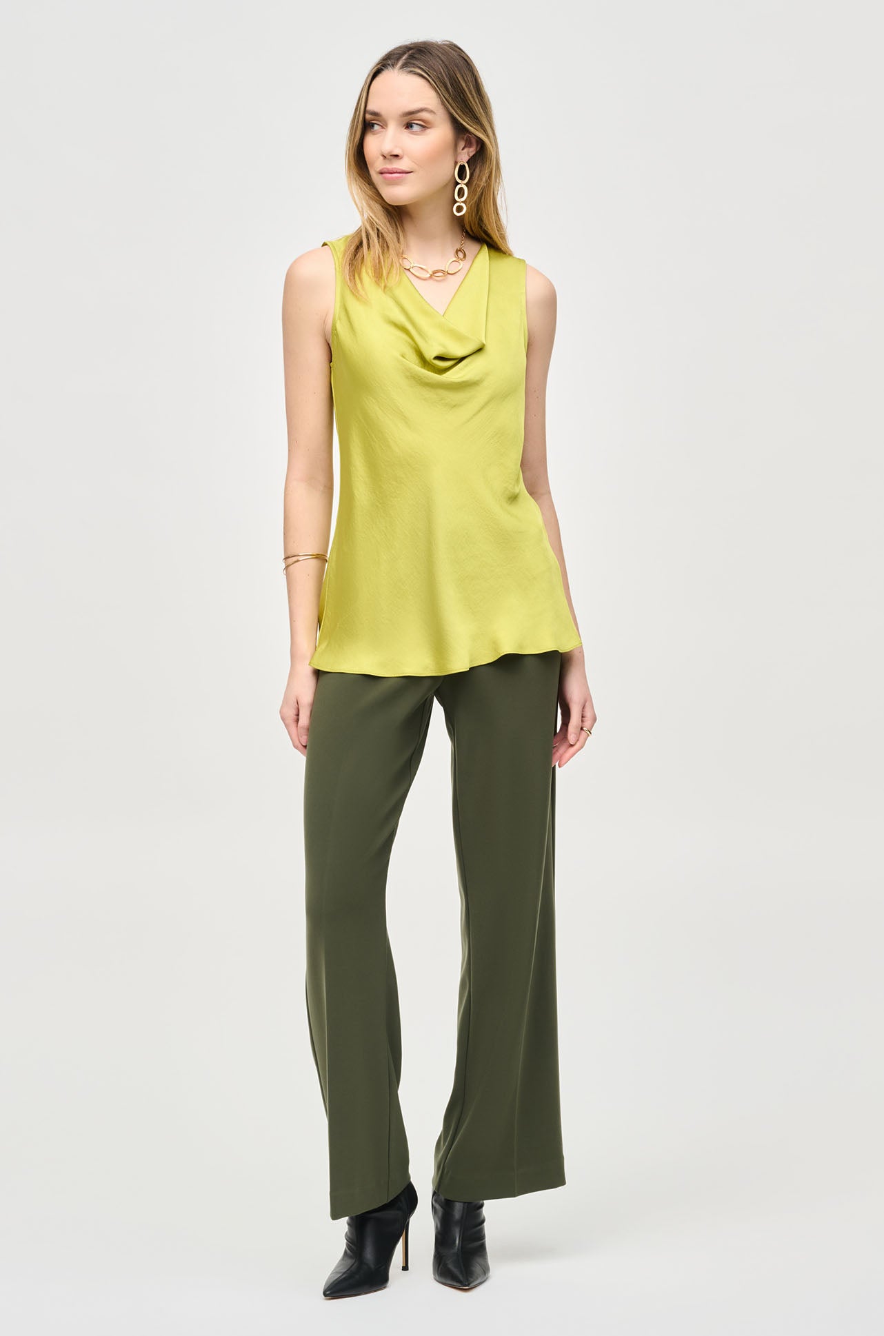 Joseph Ribkoff - Satin Straight Sleeveless Top