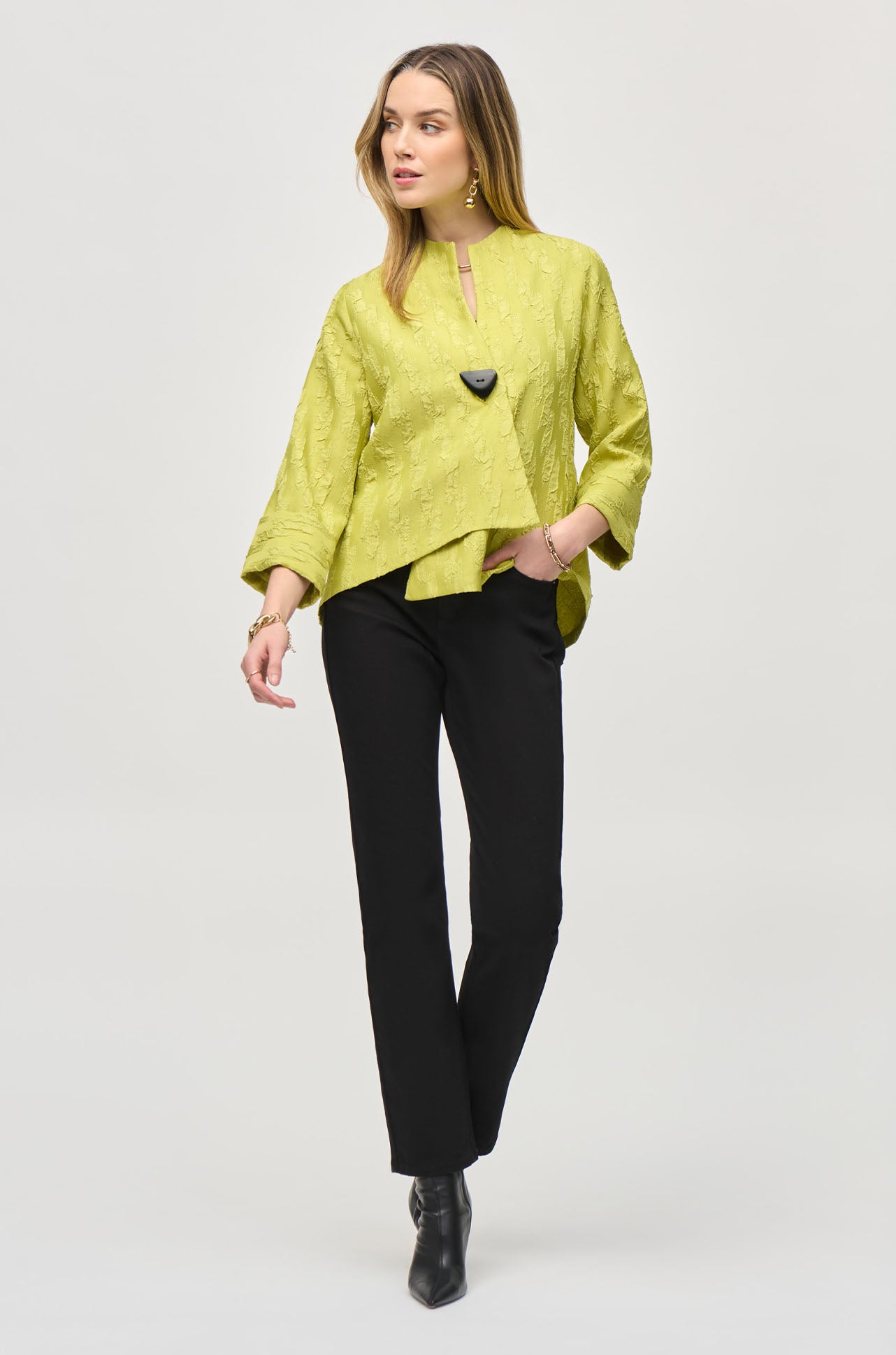 Joseph Ribkoff - Woven Jacquard Swing Jacket
