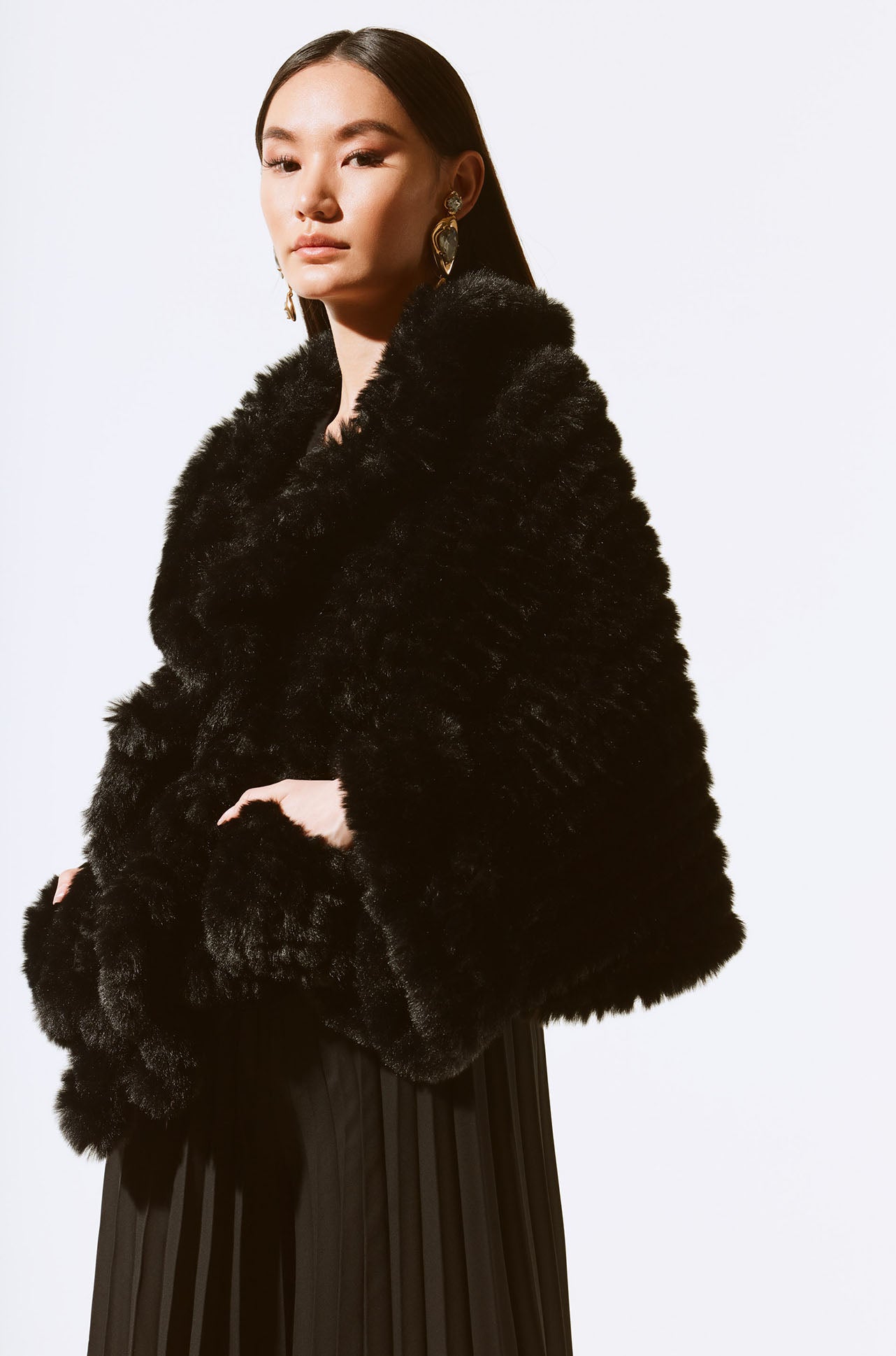 Joseph Ribkoff - Faux Fur Cover-Up