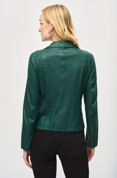 Joseph Ribkoff - Foiled Knit Moto Jacket