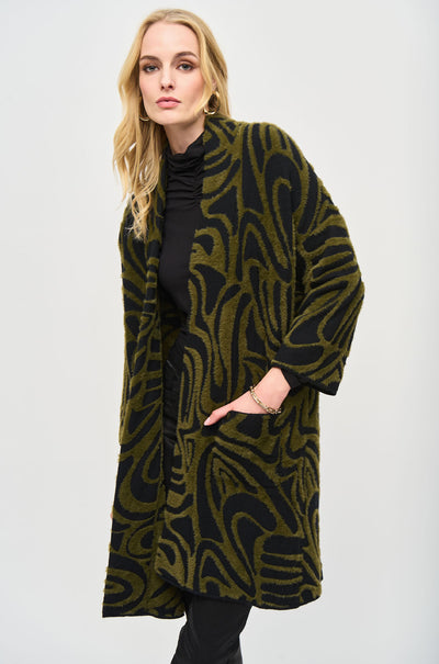 Joseph Ribkoff - Embossed Jacquard Knit Cover Up