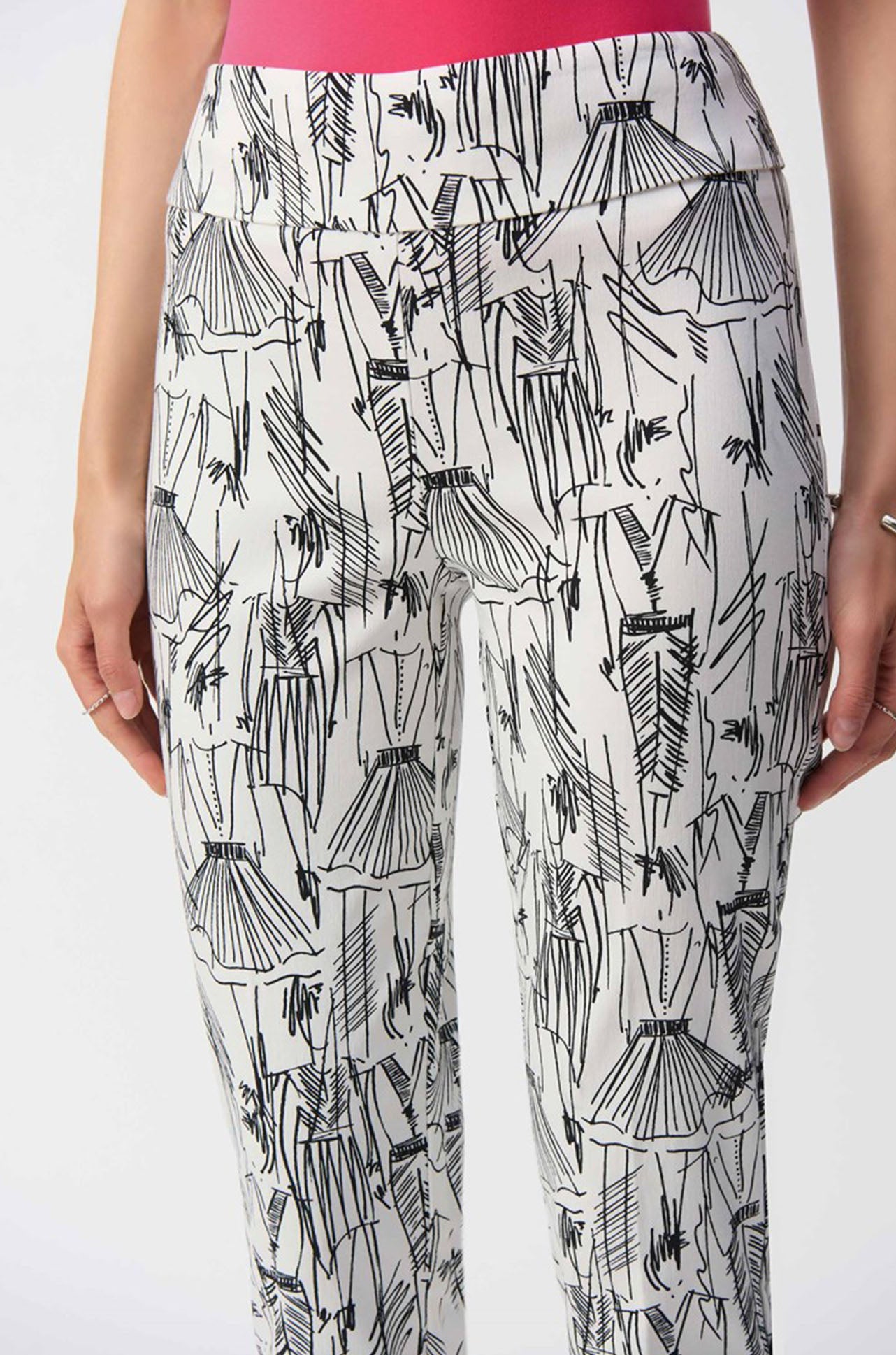 Joseph Ribkoff - Millennium Conversational Print Slim Fit Pants