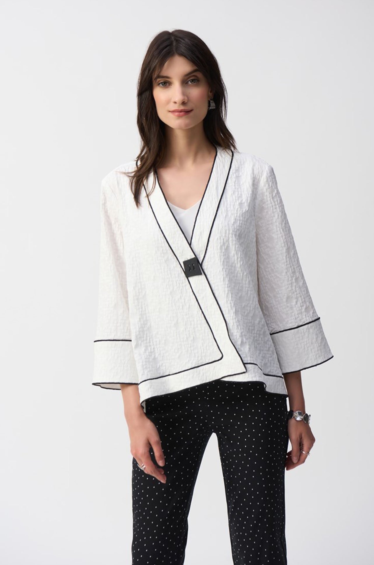 Joseph Ribkoff - Jacquard Woven Swing Jacket