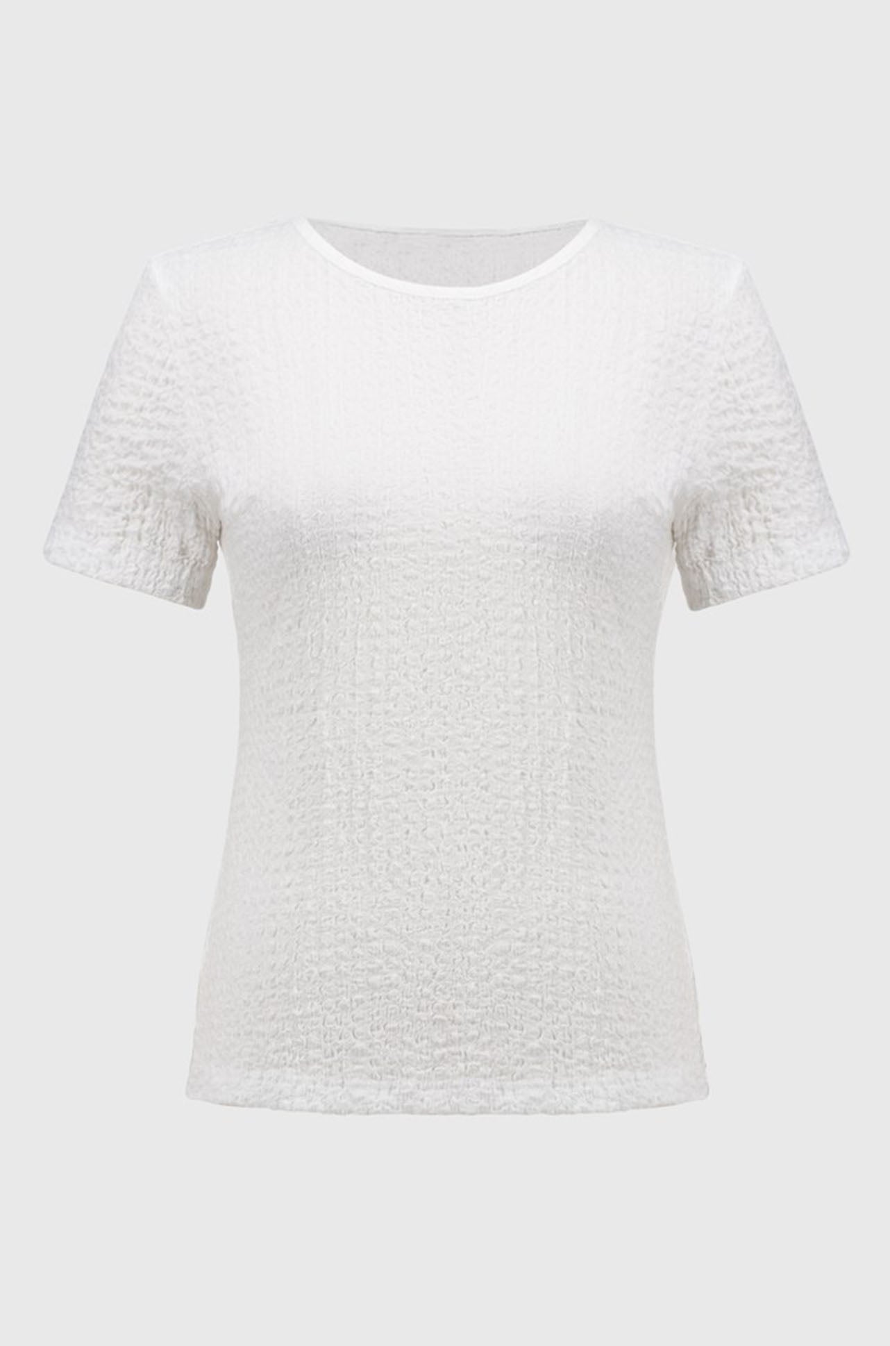 Joseph Ribkoff - Puckered Knit Fitted Top
