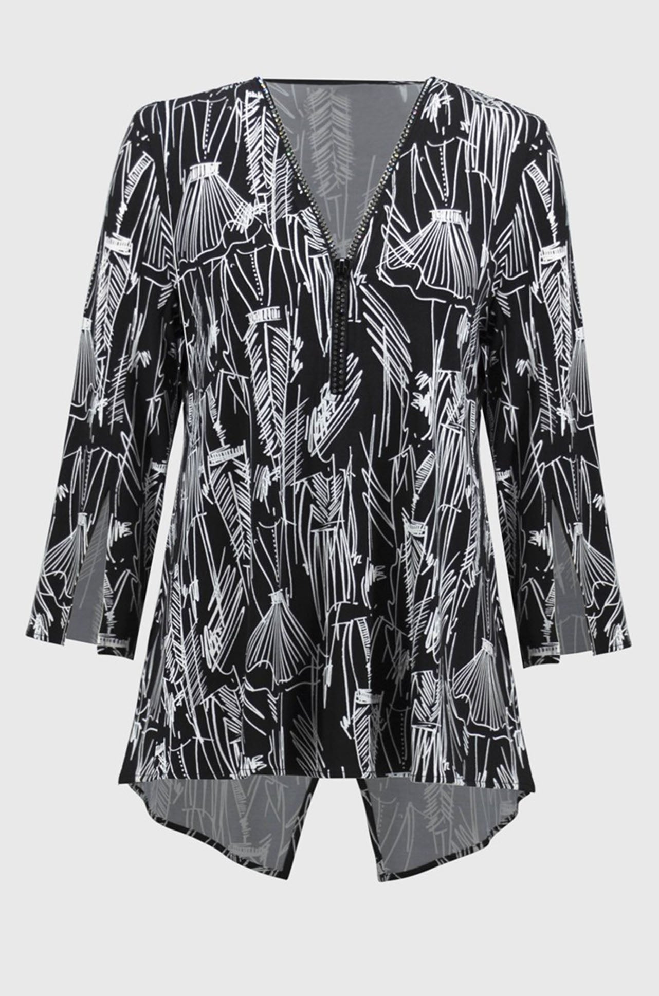 Joseph Ribkoff - Silky Knit Conversational Print Tunic