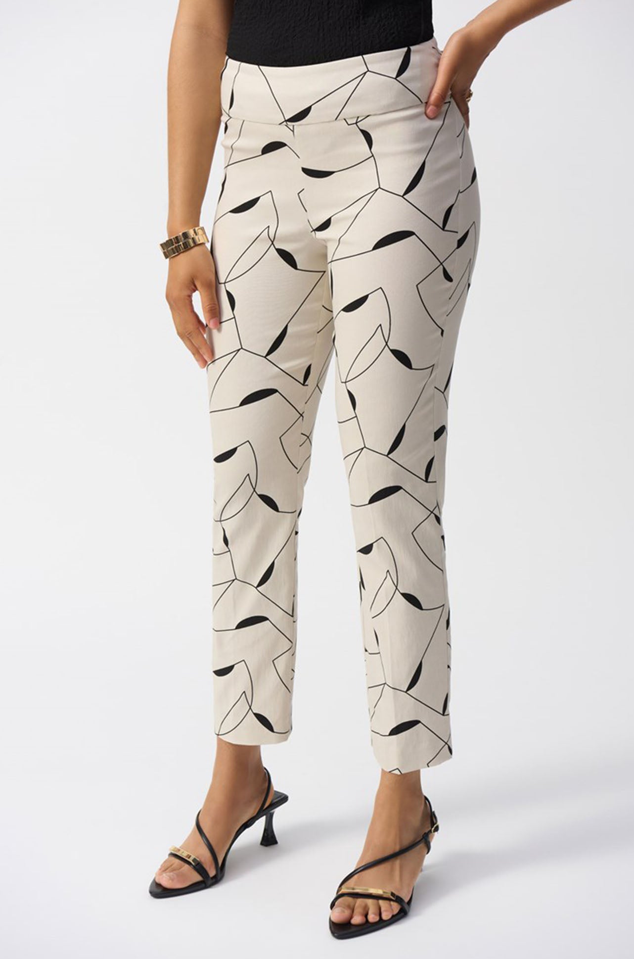 Joseph Ribkoff - Millennium Geometric Print Straight Pants