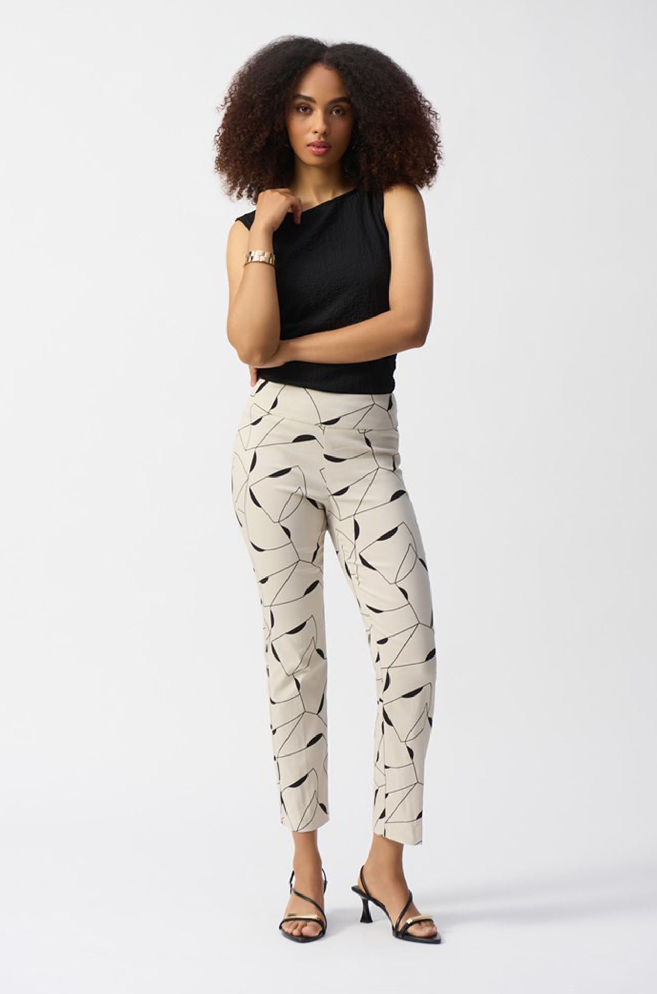 Joseph Ribkoff - Millennium Geometric Print Straight Pants