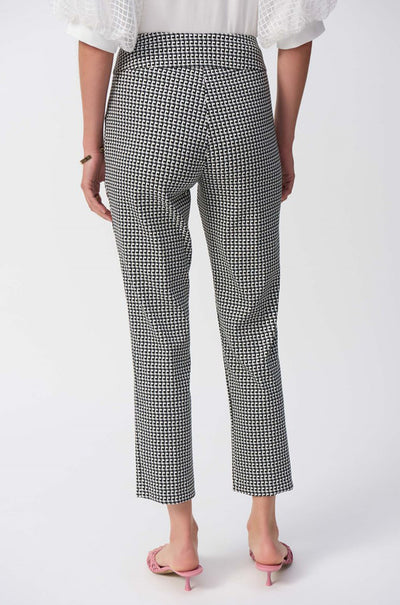 Joseph Ribkoff - Geometric Jacquard Crop Pull-On Pants