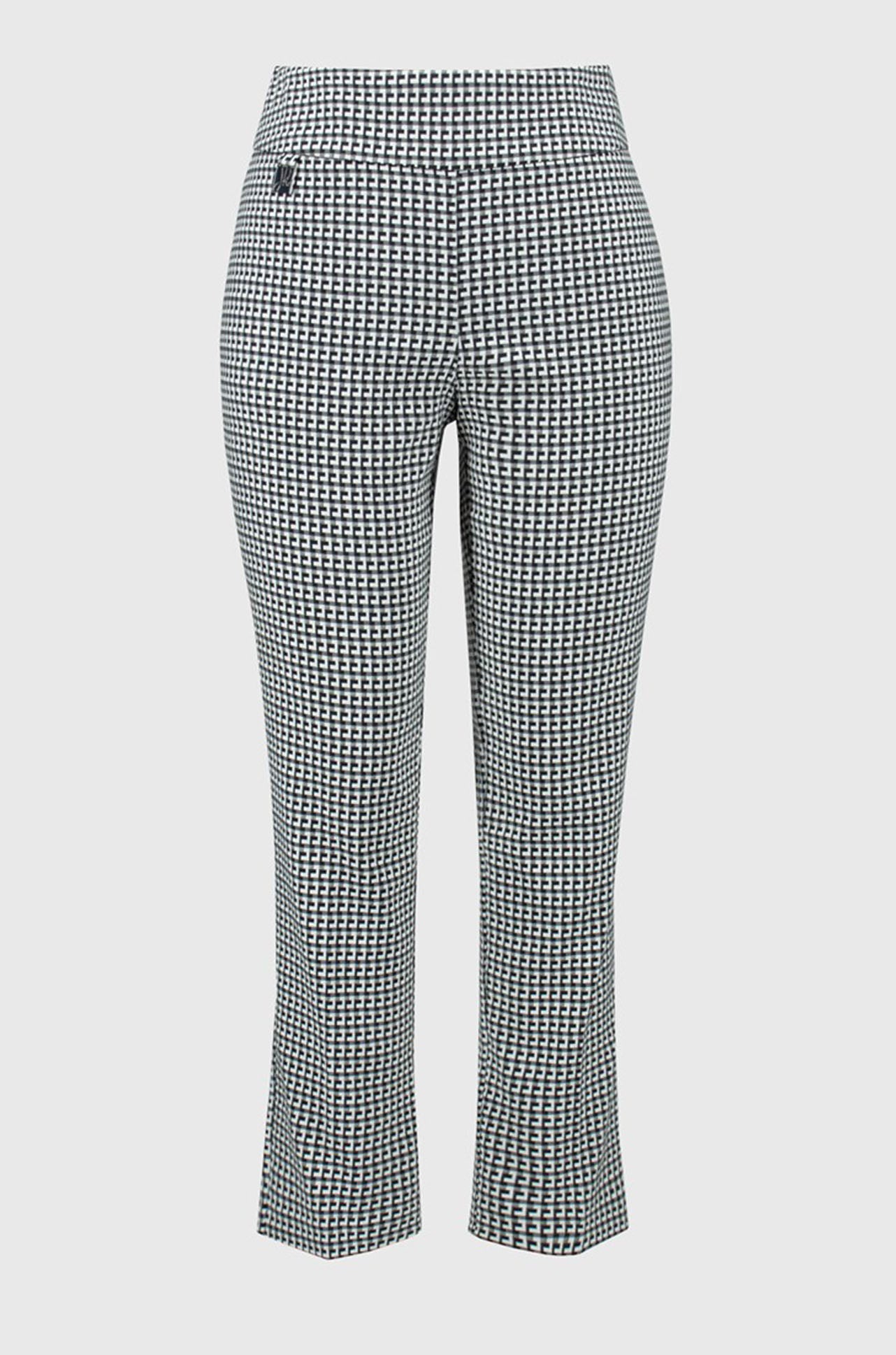 Joseph Ribkoff - Geometric Jacquard Crop Pull-On Pants