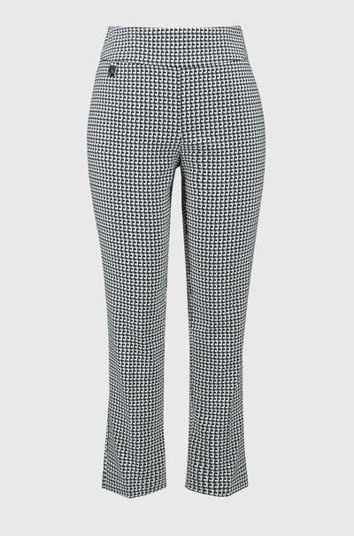 Joseph Ribkoff - Geometric Jacquard Crop Pull-On Pants