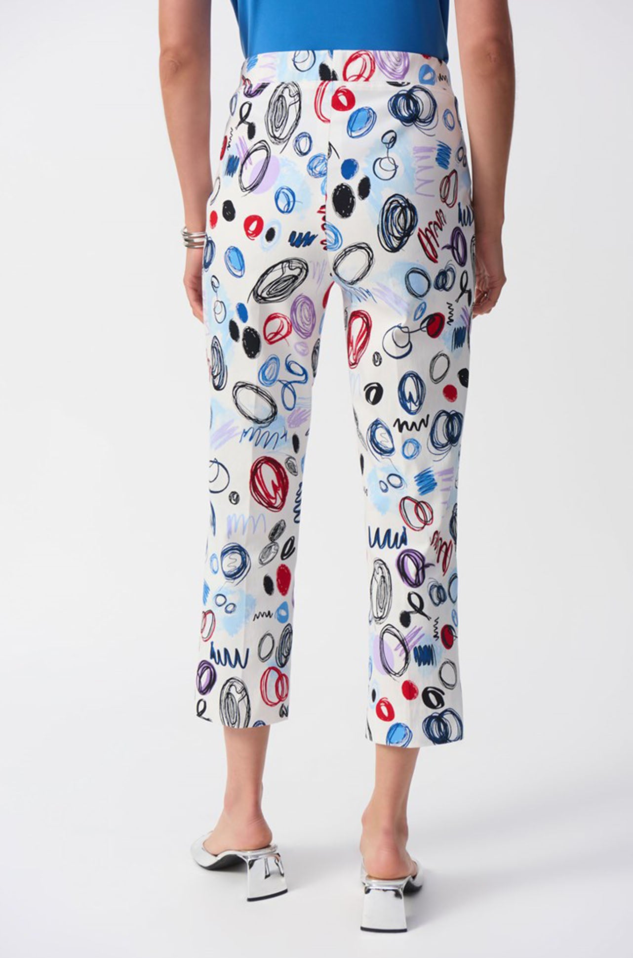 Joseph Ribkoff - Millennium Abstract Print Crop Pants
