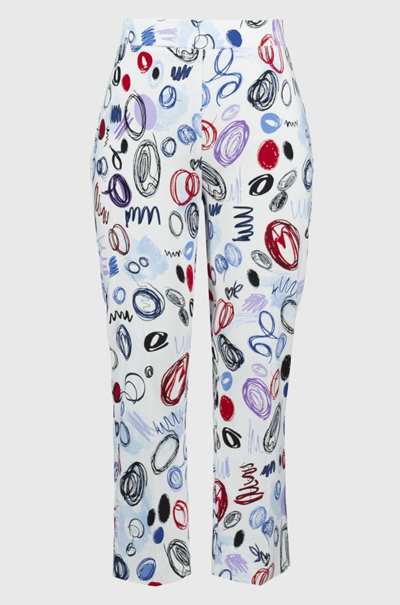 Joseph Ribkoff - Millennium Abstract Print Crop Pants
