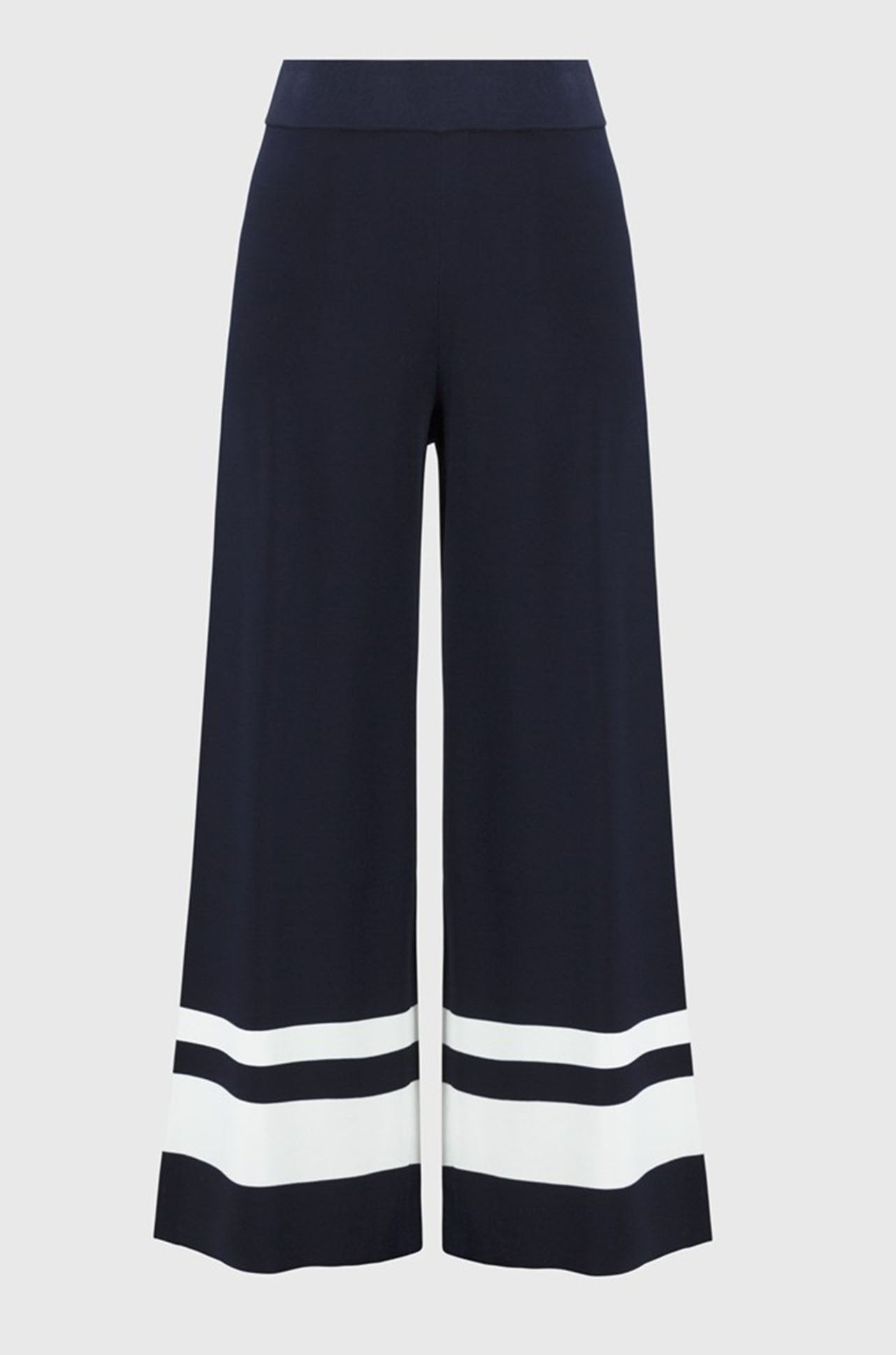 Joseph Ribkoff - Placement Stripe Sweater Knit Culotte