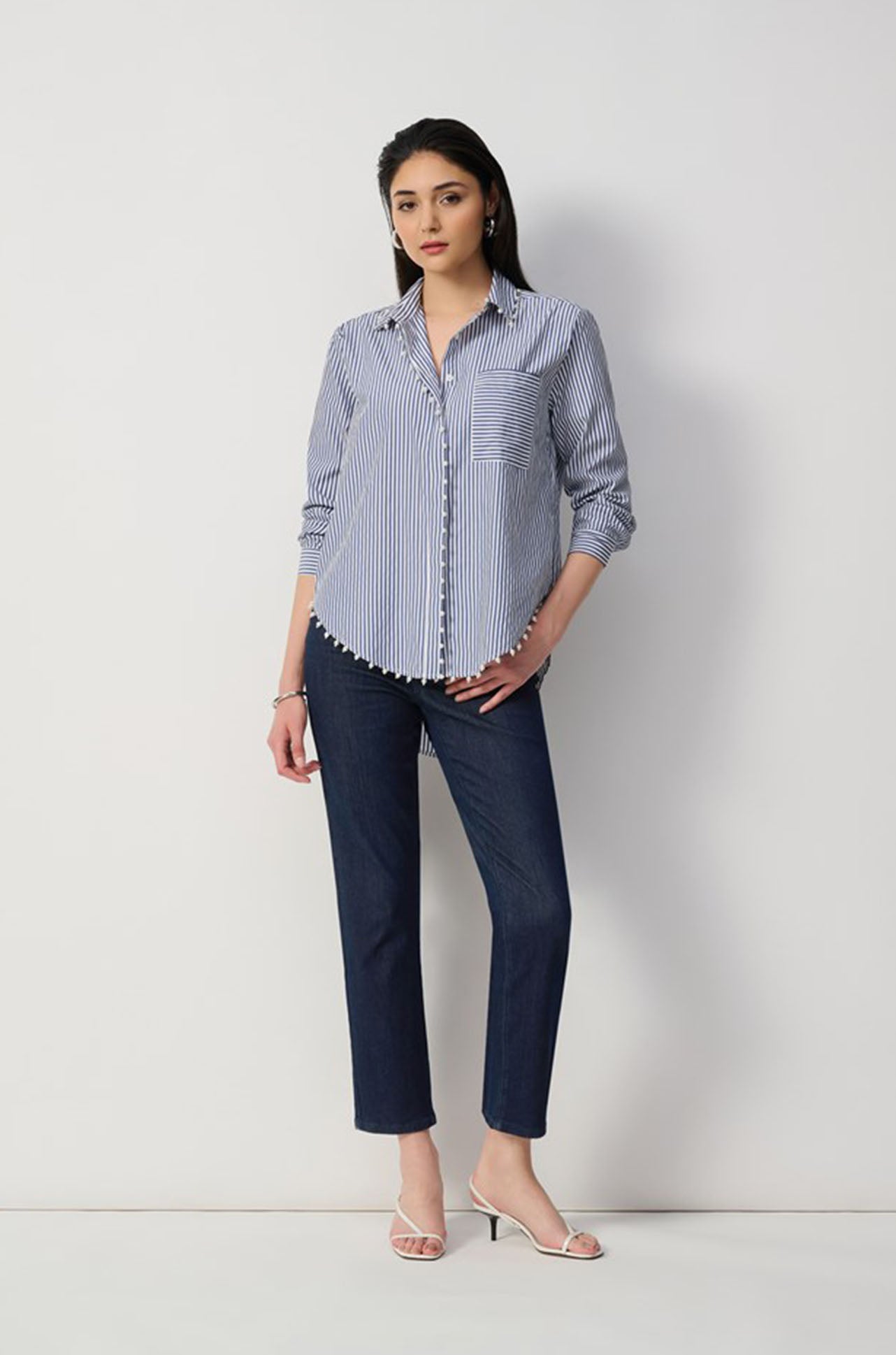 Joseph Ribkoff - Gia Classic Slim Fit Stretch Jeans in Dark Blue