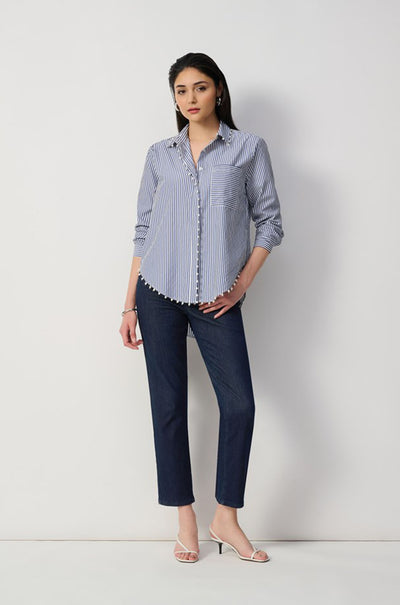 Joseph Ribkoff - Gia Classic Slim Fit Stretch Jeans in Dark Blue