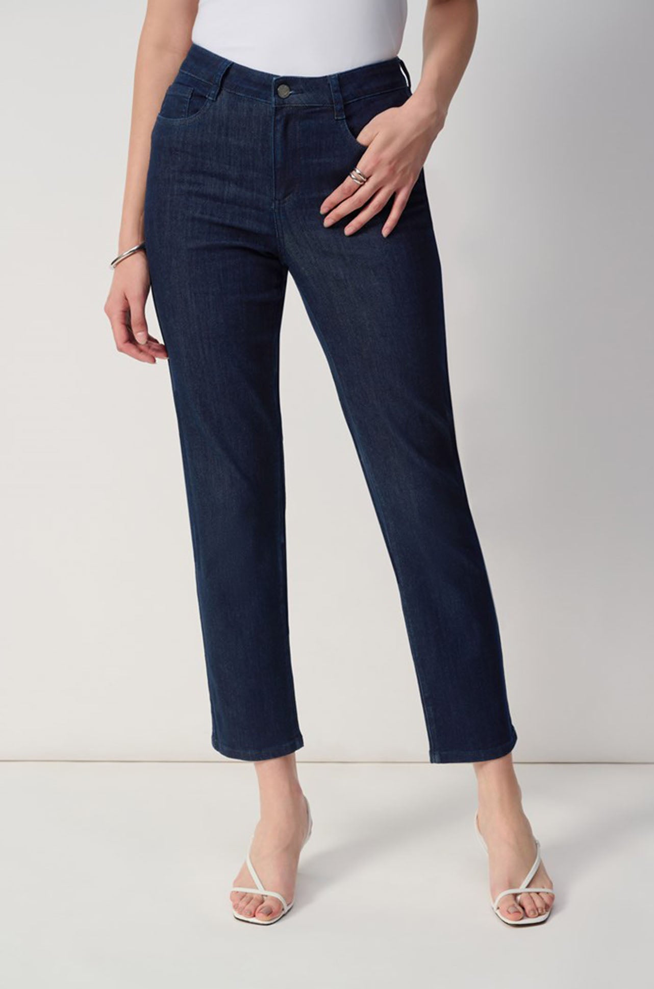 Joseph Ribkoff - Gia Classic Slim Fit Stretch Jeans in Dark Blue