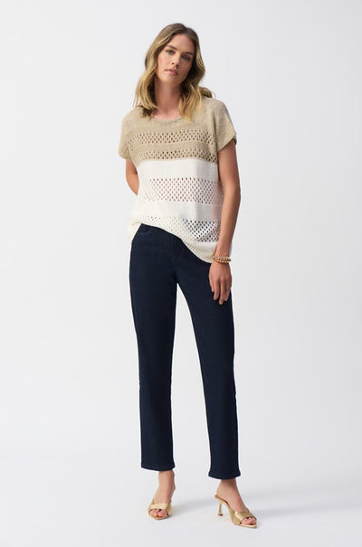 Joseph Ribkoff - Gia Classic Slim Fit Stretch Jeans in Dark Blue