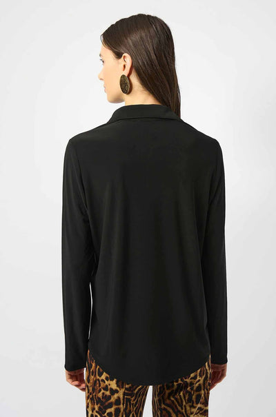Joseph Ribkoff - Silky Knit Button Front Straight Blouse