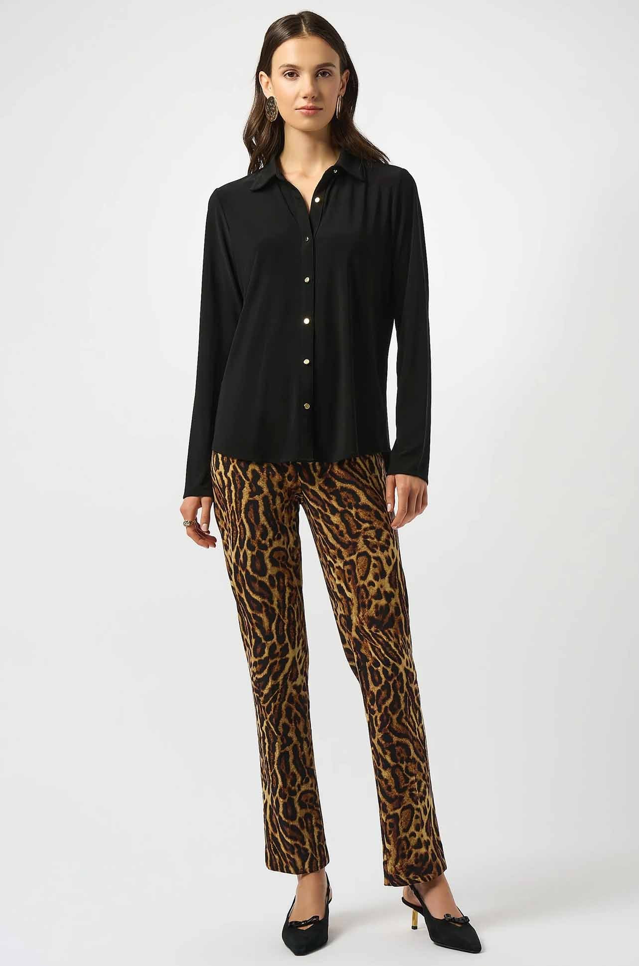 Joseph Ribkoff - Silky Knit Button Front Straight Blouse