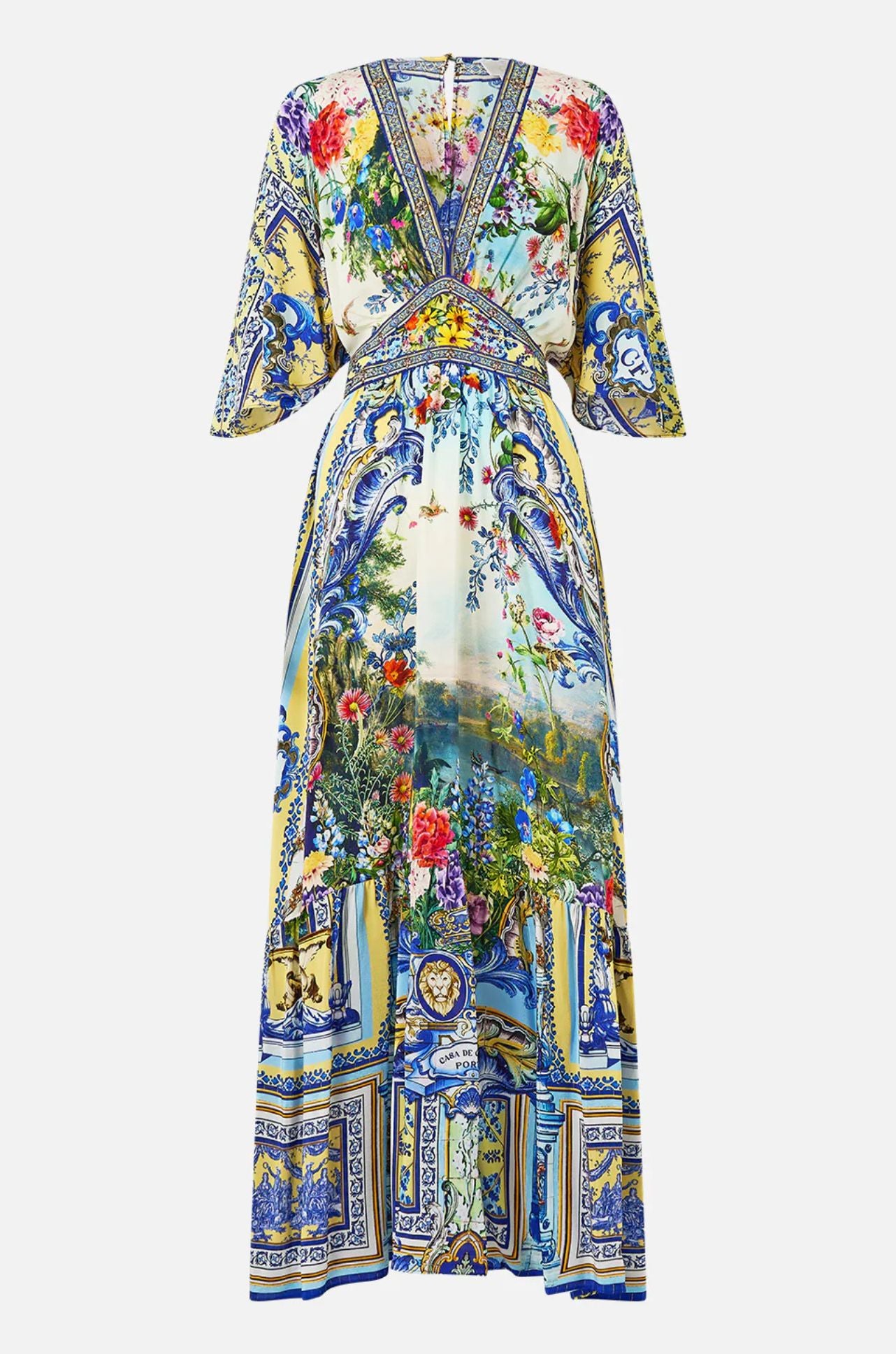 Camilla - Wall To Wall Wonders Waisted Dress with Hem Ruffle