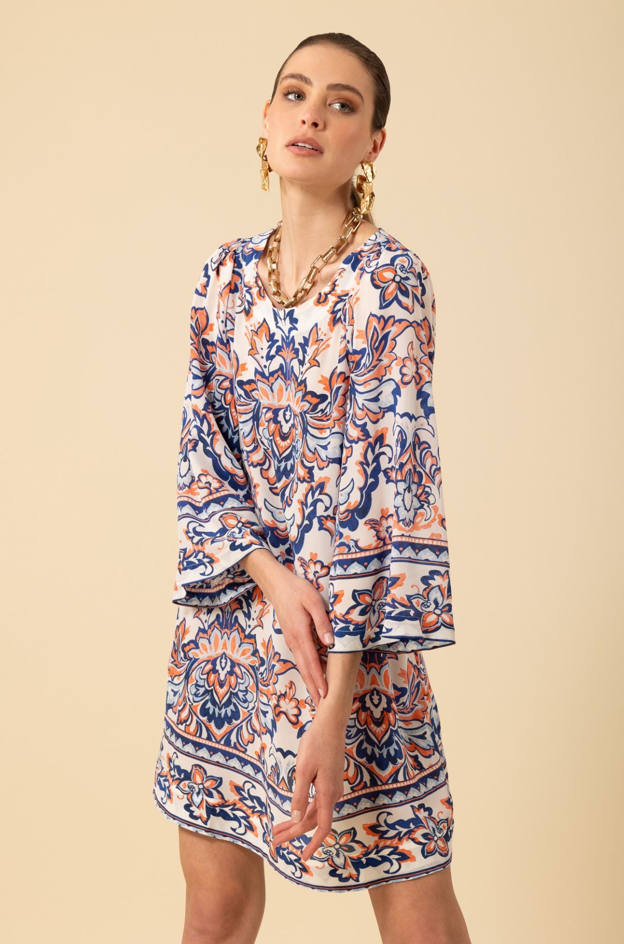Hale Bob - Flora Boat Neck Dress