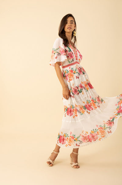 Hale Bob - Angie V-Neck Tiered Dress