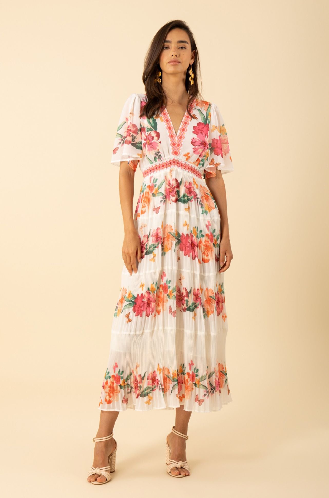Hale Bob - Angie V-Neck Tiered Dress