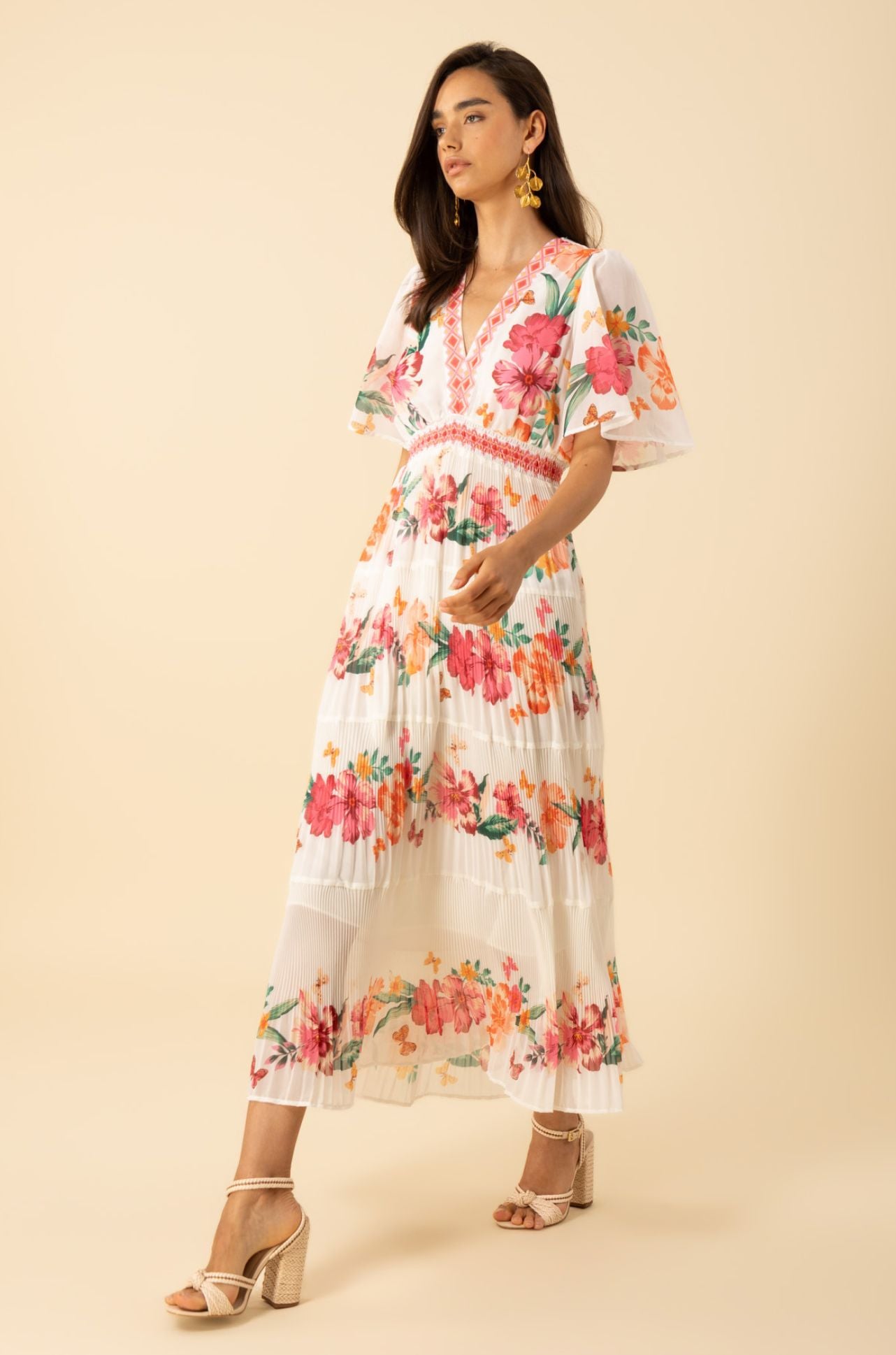 Hale Bob - Angie V-Neck Tiered Dress