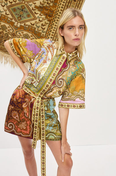 Alèmais - Clemenza Spliced Mini Dress