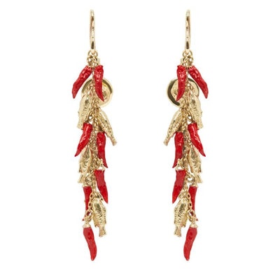 Alèmais - Tesori Chilli & Fish Drop Earrings