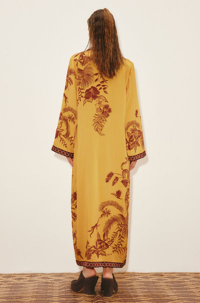 Alèmais - Banana Blossom Silk Shirtdress