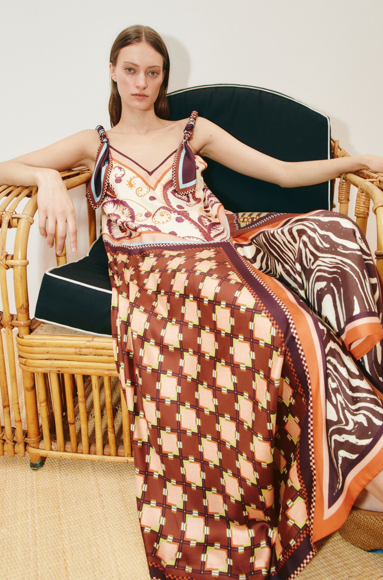 Alèmais - Wilson Silk Midi Dress
