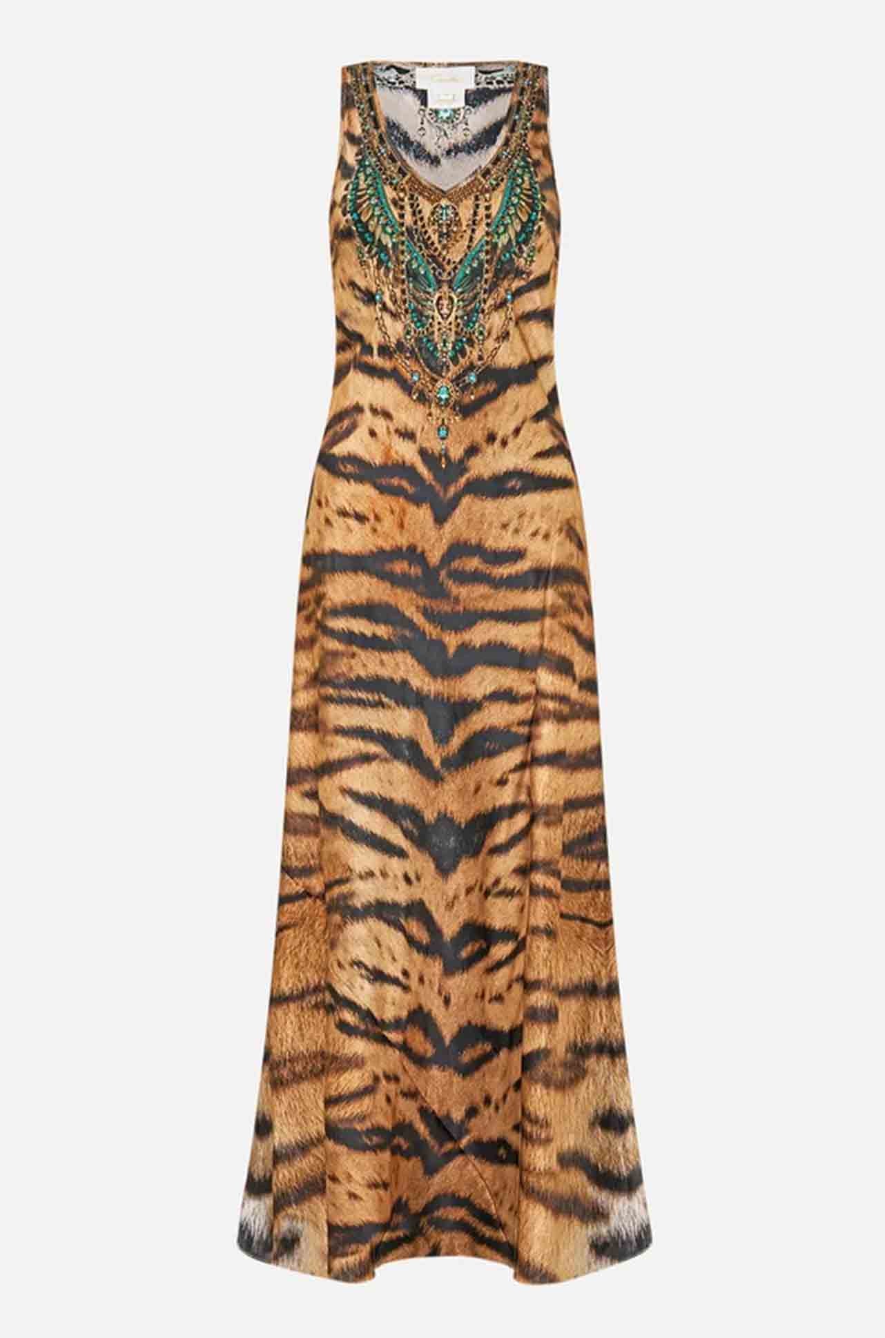 Camilla - A Wink To The Wild Bias Cut Tank Dress