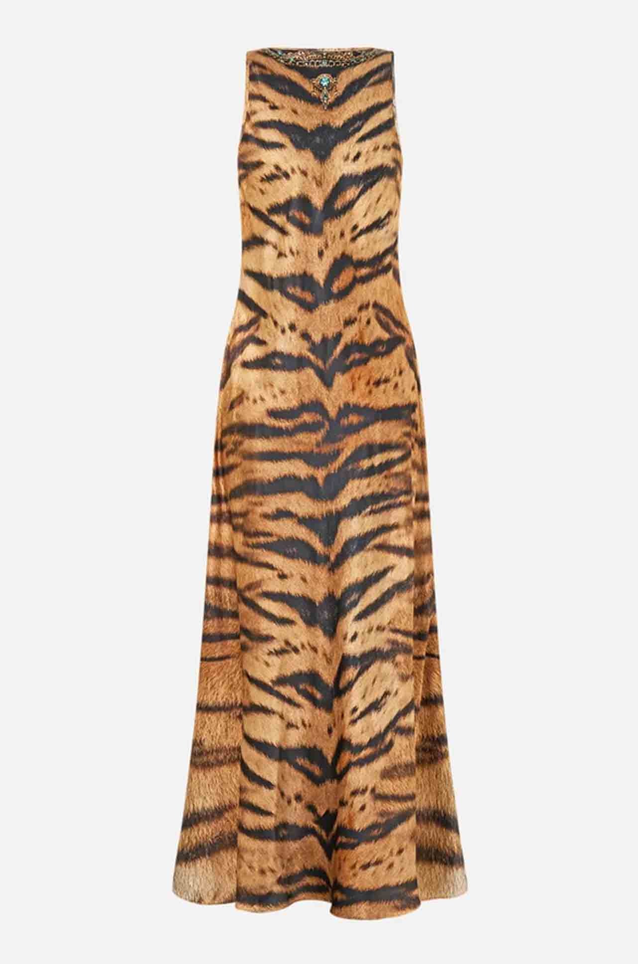 Camilla - A Wink To The Wild Bias Cut Tank Dress
