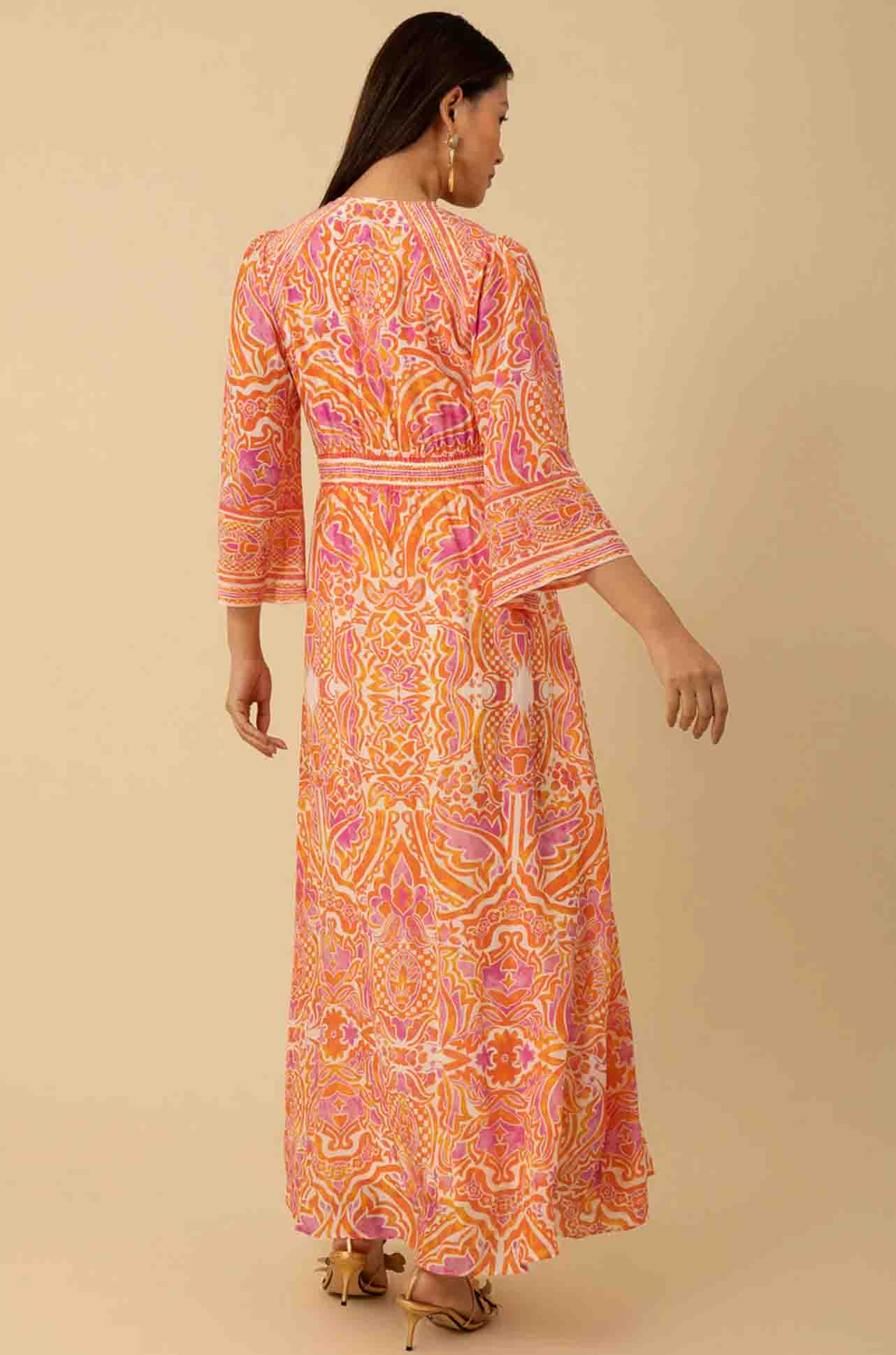 Hale Bob - Abby Long Sleeve Maxi Dress