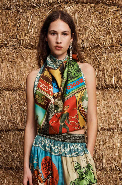 Alèmais - Ace Silk Scarf