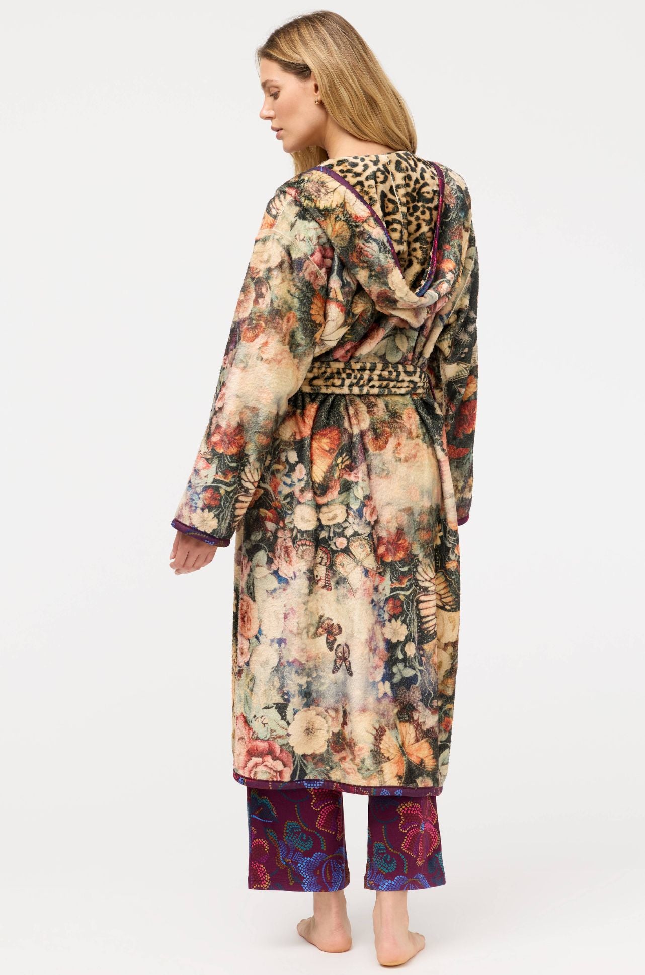 Johnny Was - Aditi Reversible Cozy Robe in Leopard