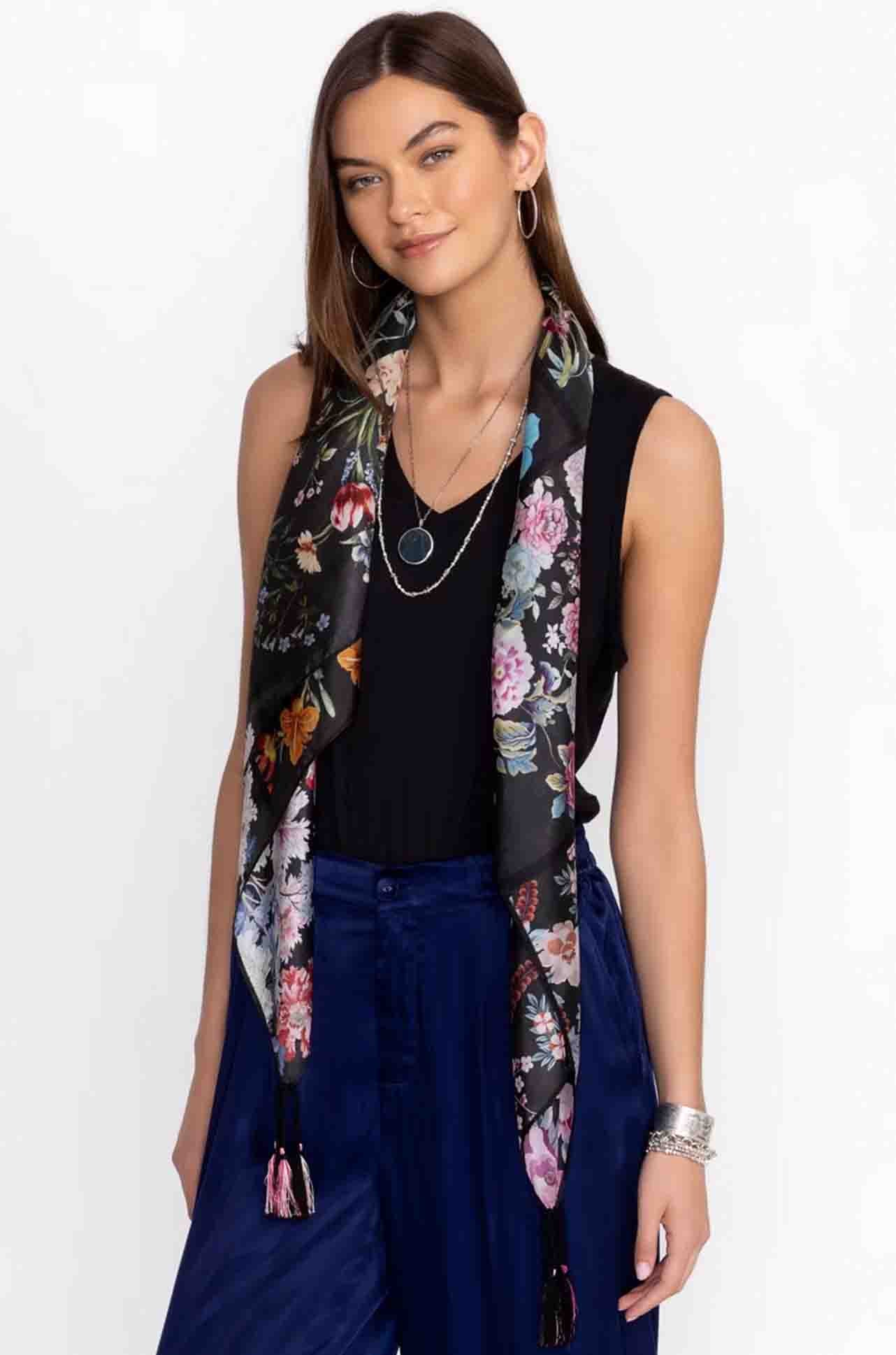 Johnny Was - Silk Scarf in Akki