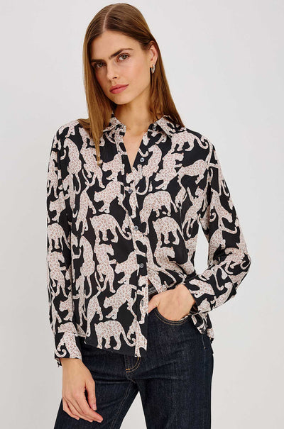 Rails - Alyssa LS Top in Onyx Jaguar