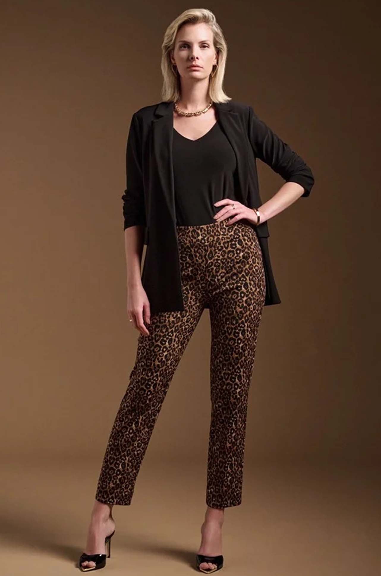 Joseph Ribkoff - Silky Knit Animal Print Pull-On Pants