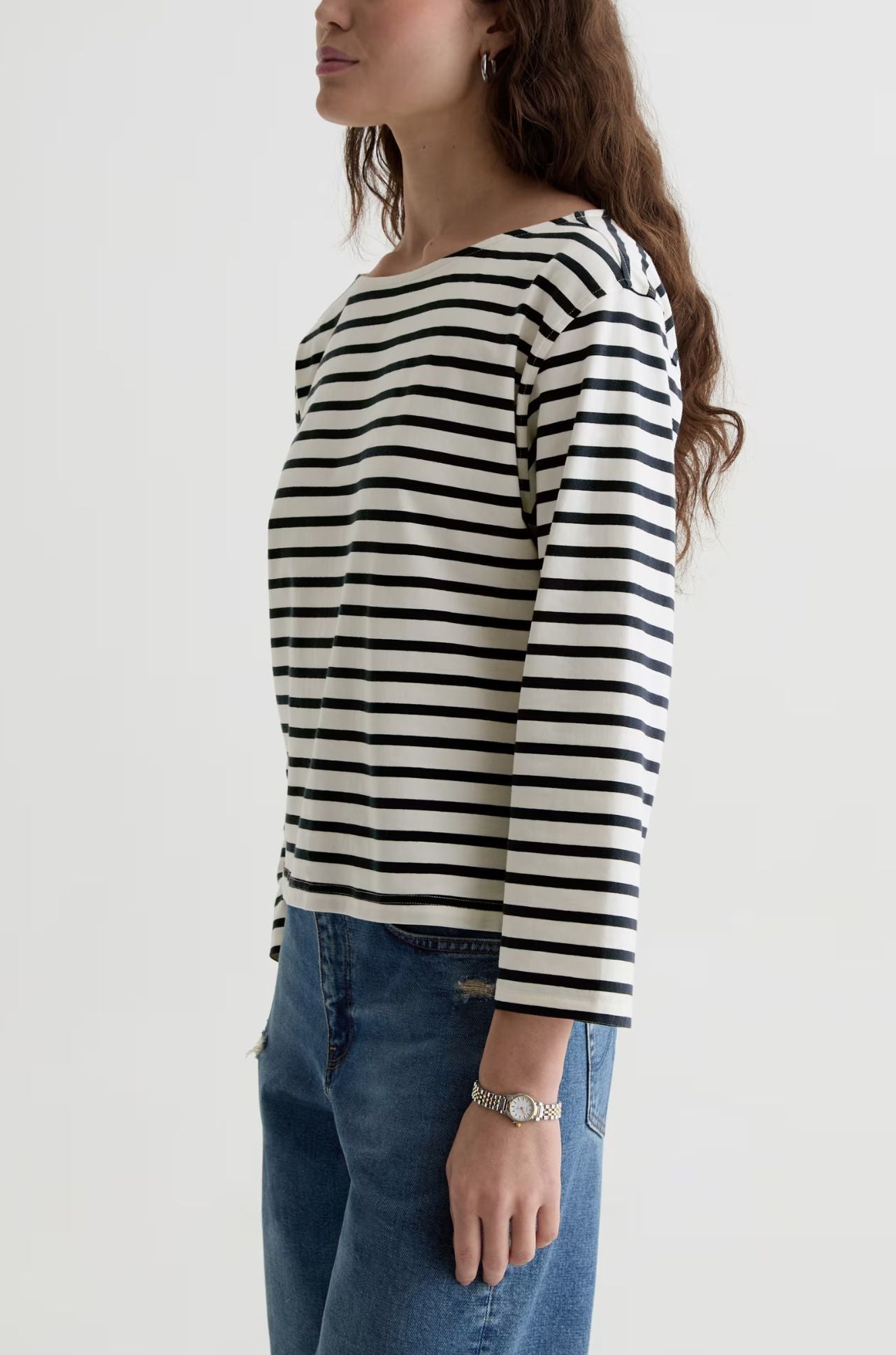 AG Jeans - Annie Tee in Powder Pacific Navy