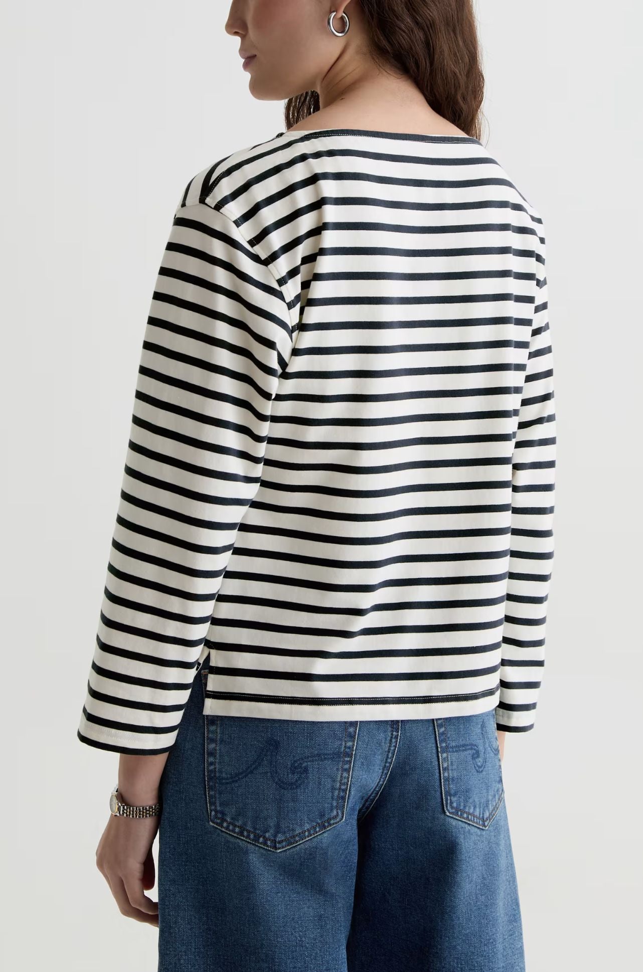AG Jeans - Annie Tee in Powder Pacific Navy