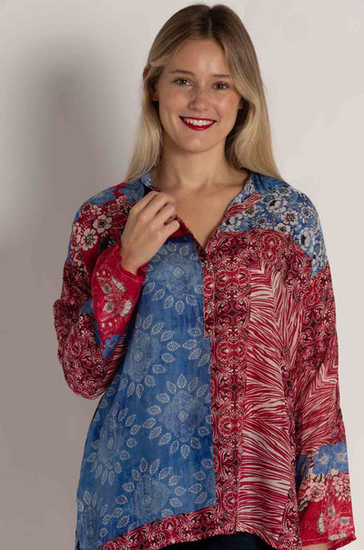 Johnny Was - Arend Tunic in Mayborn Scarf Print