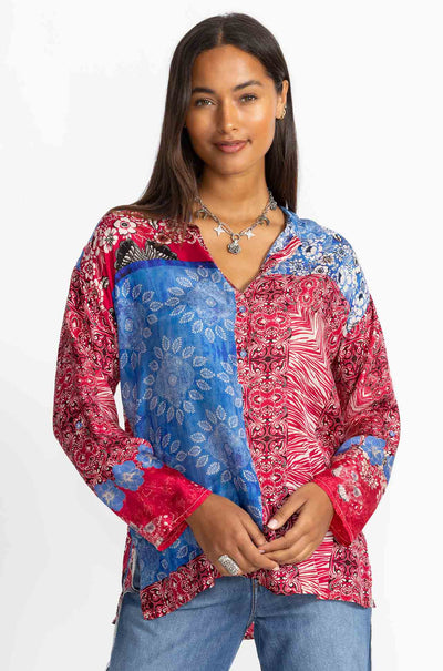 Johnny Was - Arend Tunic in Mayborn Scarf Print