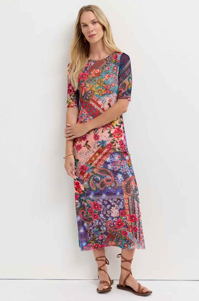 Johnny Was - Astrid Mesh Midi Dress in Evie